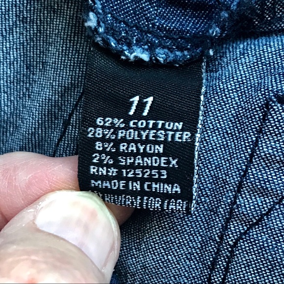 VINTAGE Epoch Jeans Chambray Denim Bell Flare Sailor Jeans. Sz. 11 - Picture 9 of 12